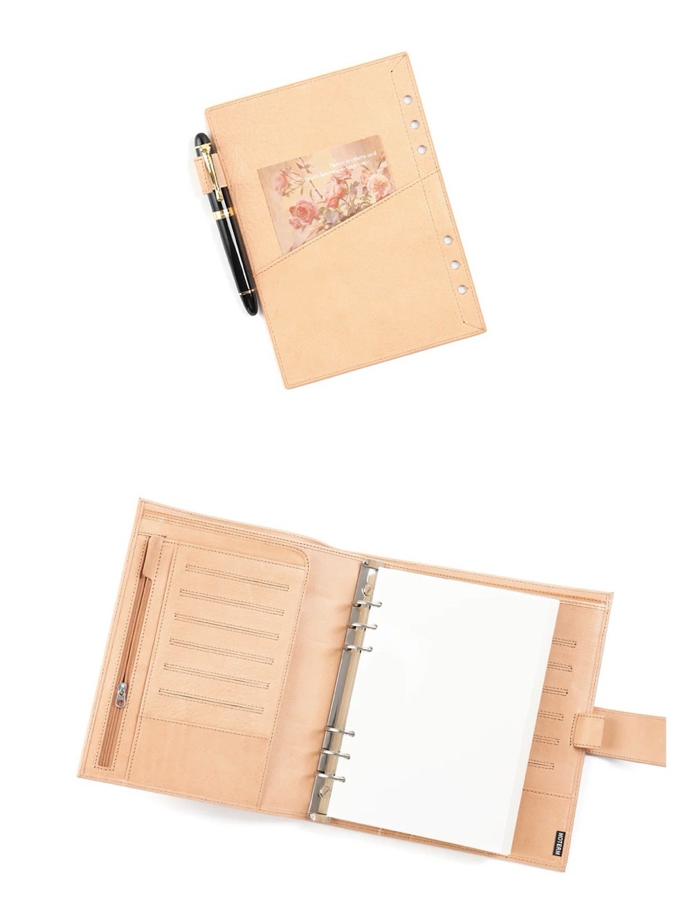 Moterm Luxe Rings Planner - A5 (Vegetable Tanned Leather) - Picture 4 of 14